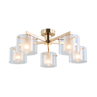 Finns Gold Dual Glasses 5-Lights Flush-taklampan?