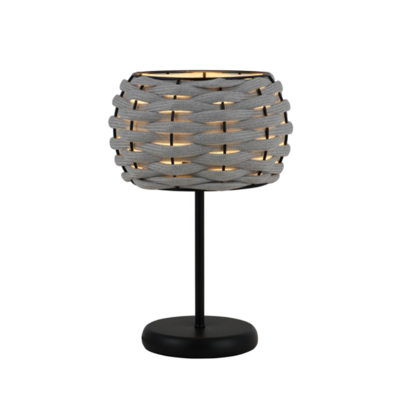 Flätad bordslampa