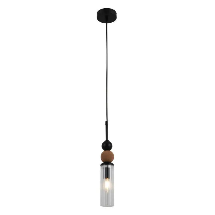 Minimalistisk Wood Ball Pendellampa