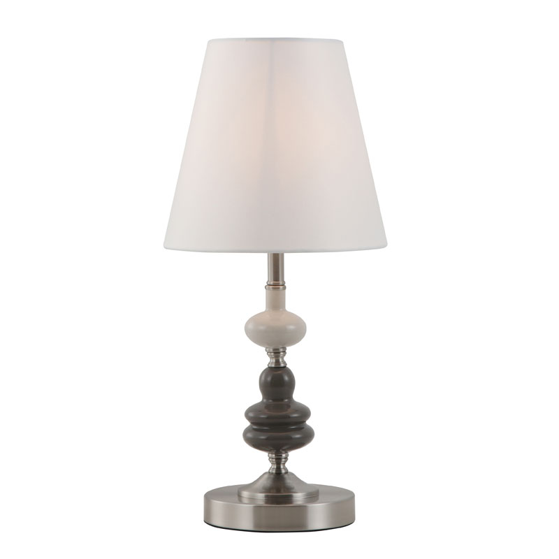 Modern Drum Off-White Shade Bordslampa