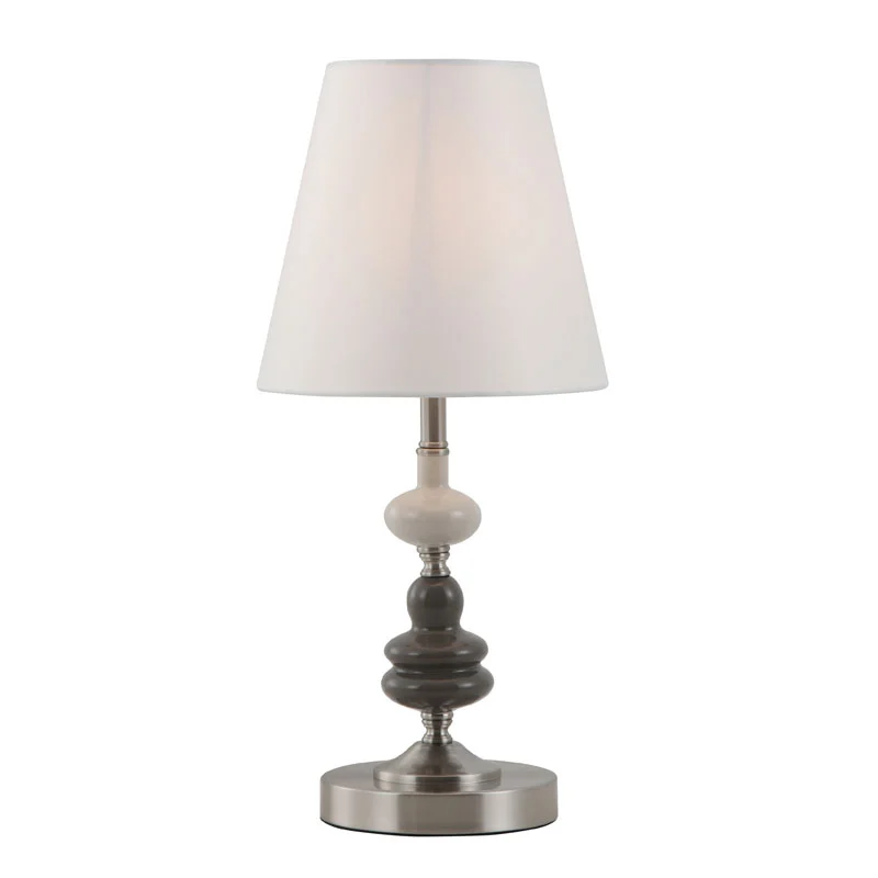 Modern Drum Off-White Shade Bordslampa