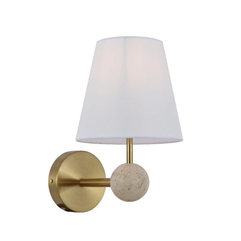 Travertin vägglampa