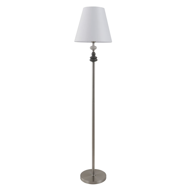 Vit skärm Porslin Justerbar höjd golvlampa