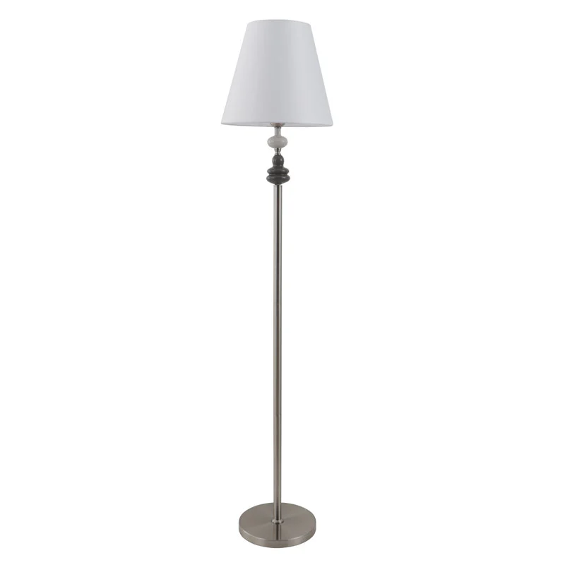 Vit skärm Porslin Justerbar höjd golvlampa